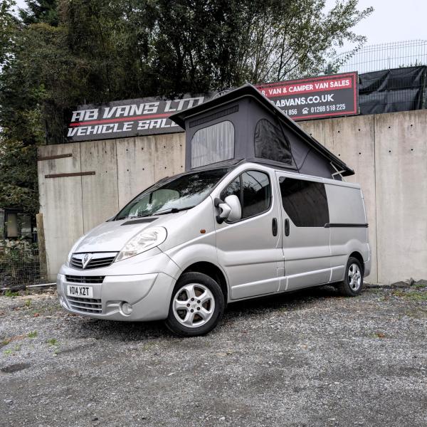 Vauxhall Vivaro 2014 VAUXHALL VIVARO CAMPER VAN POP TOP 4 BERTH DAY VAN 